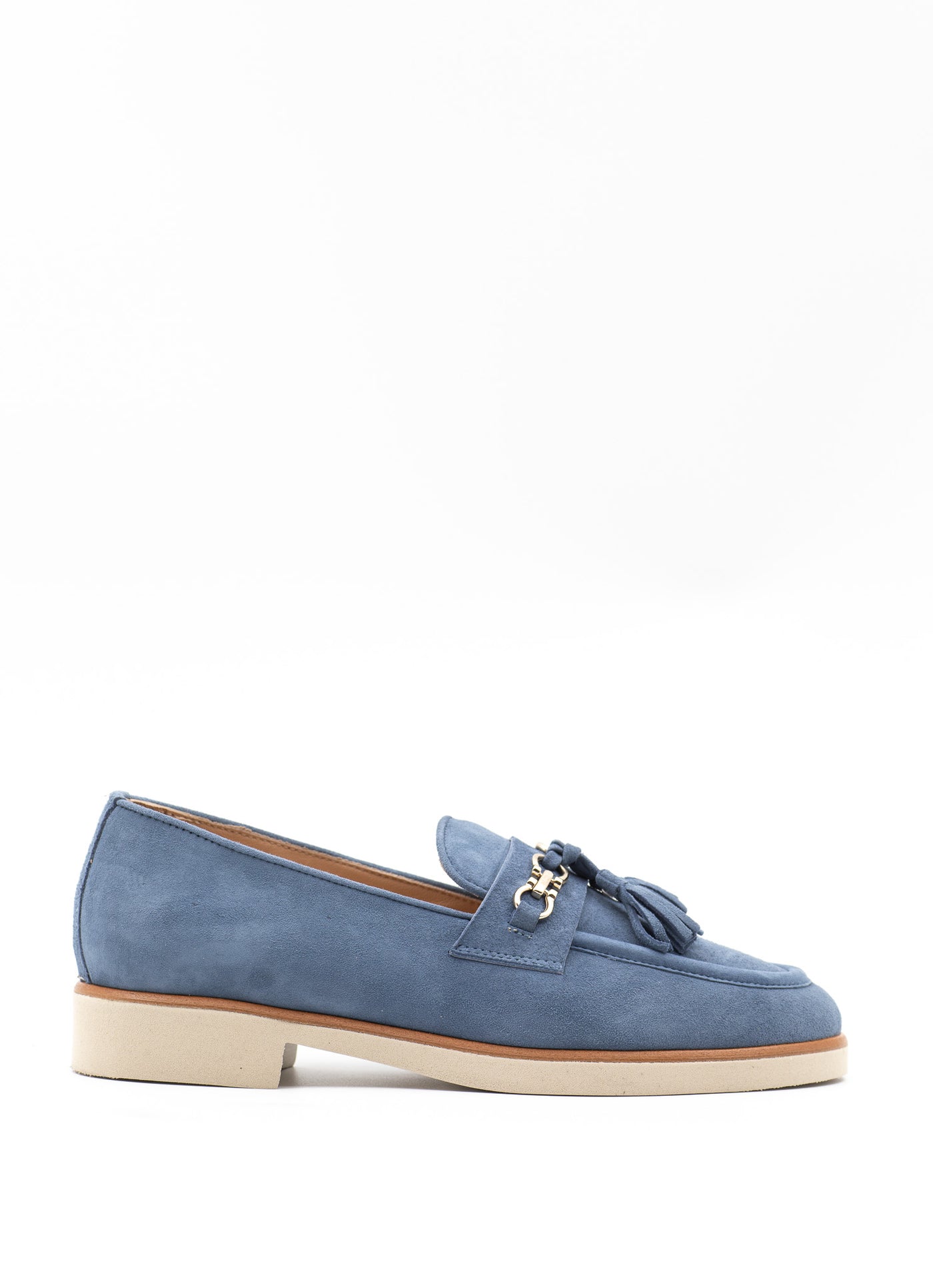 Extra-light loafers in blue suede