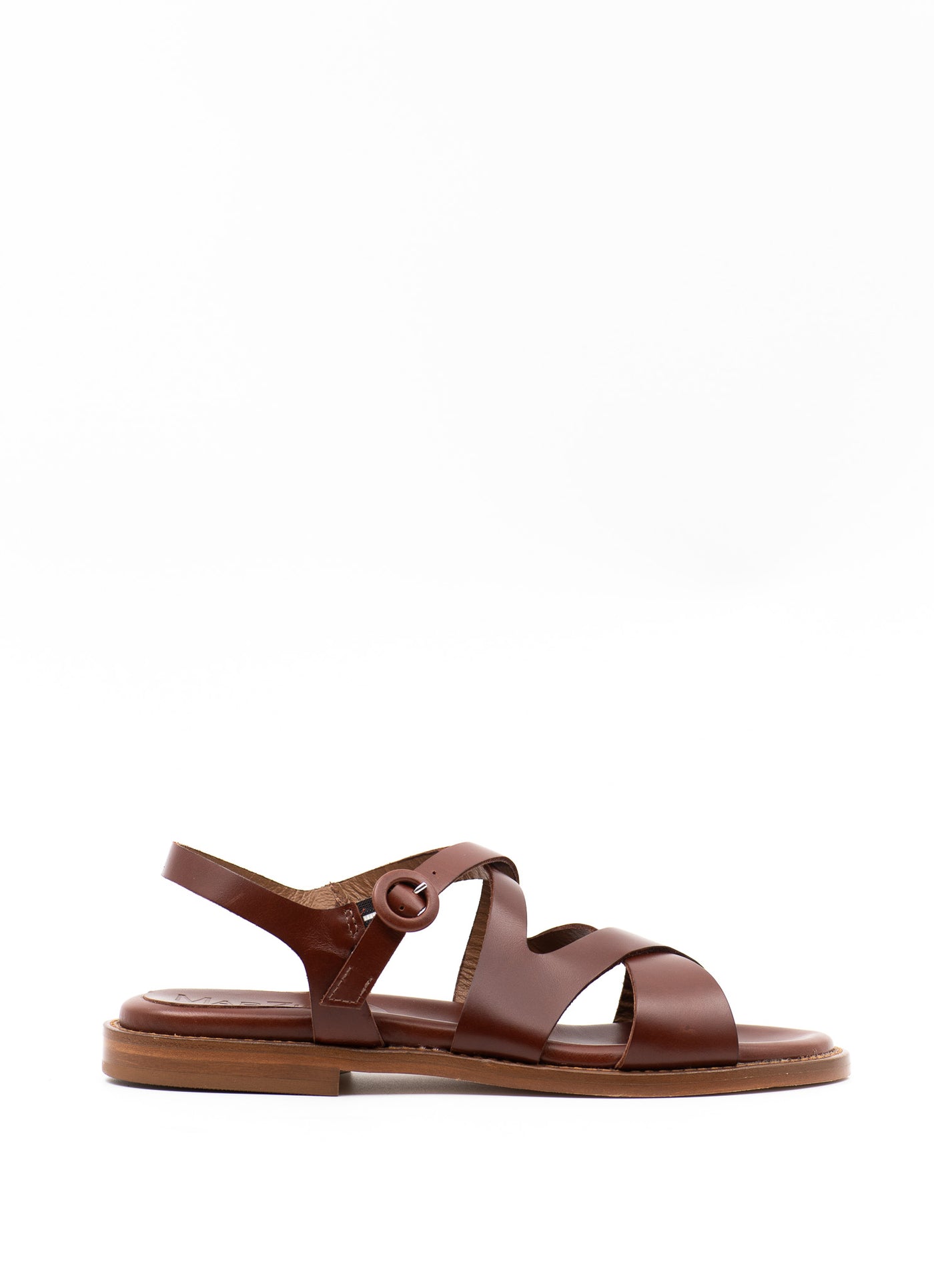 Cognac leather sandals