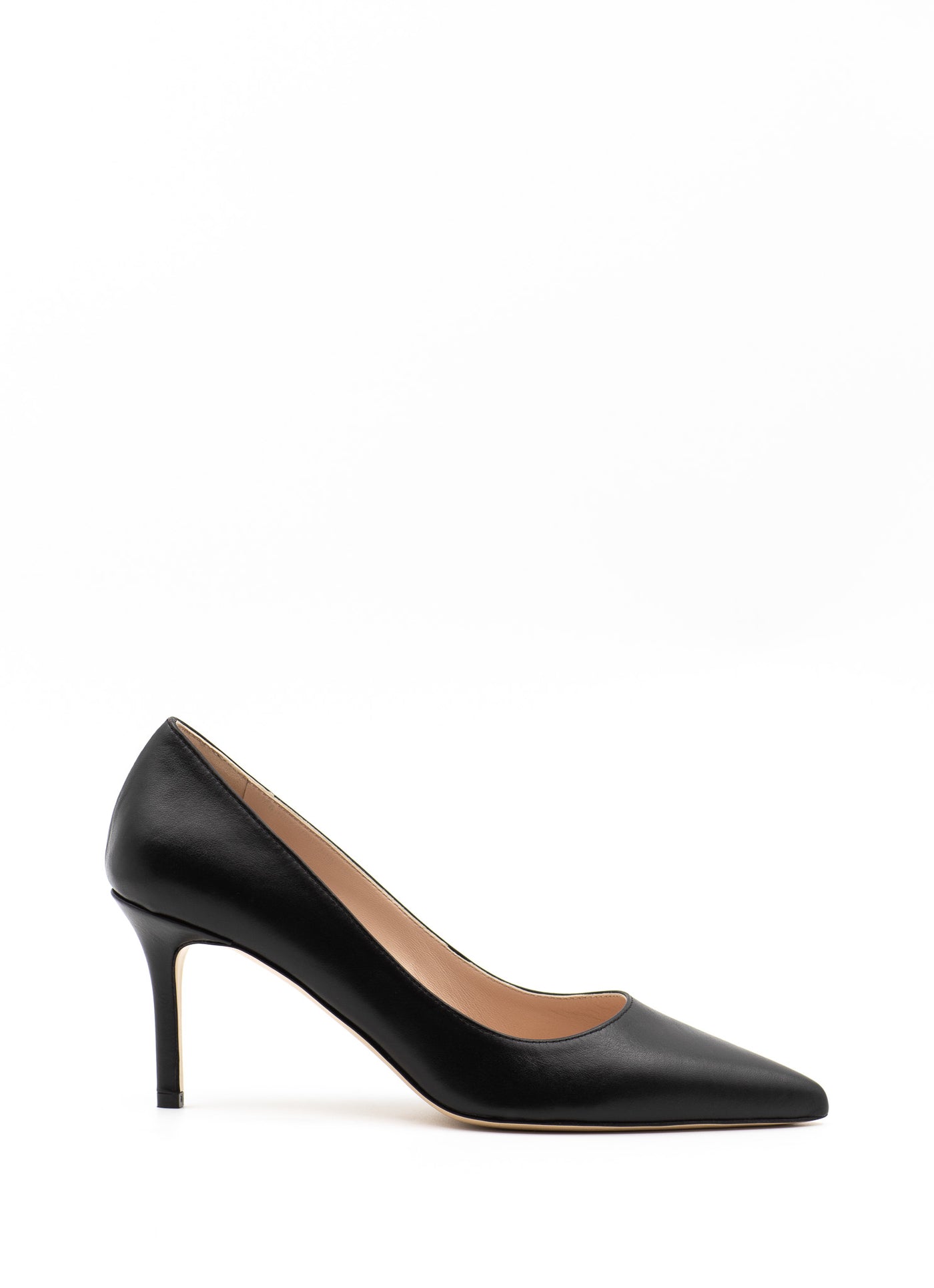 Pumps75 in black leather