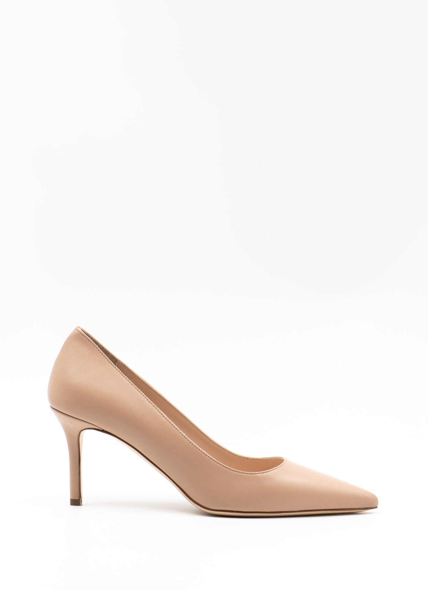 Pumps75 in nude leather