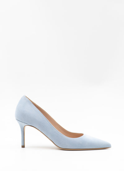 Pumps75 in blue suede