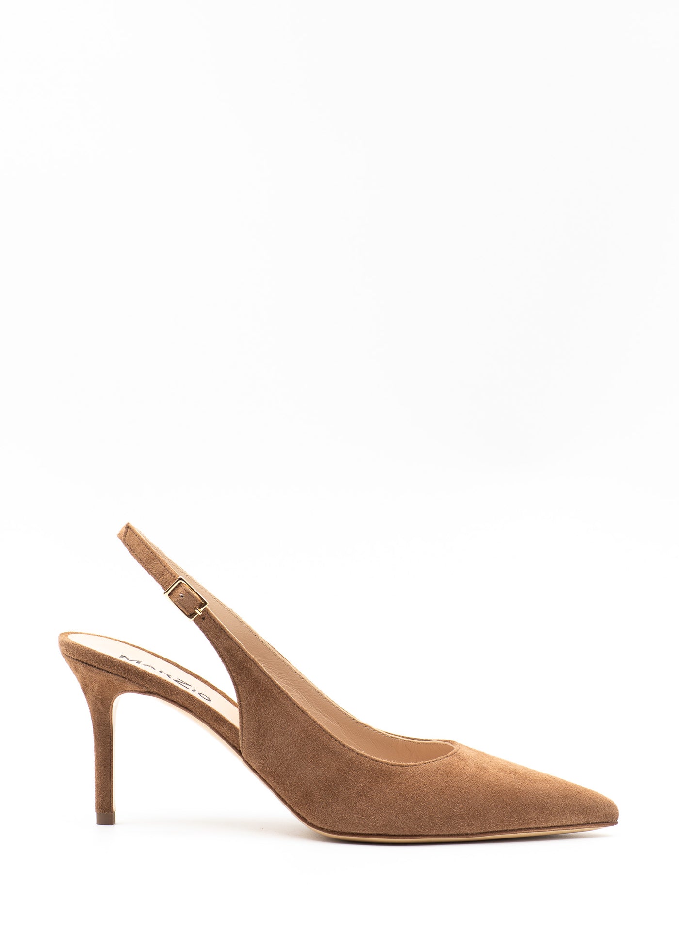 Slingback in camel suede