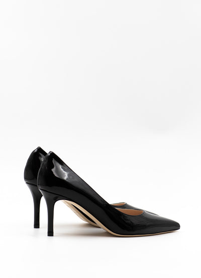 Pumps75 in black patent