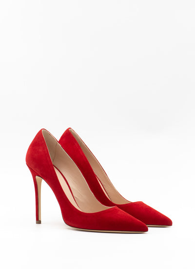 Pumps 115 in red suede