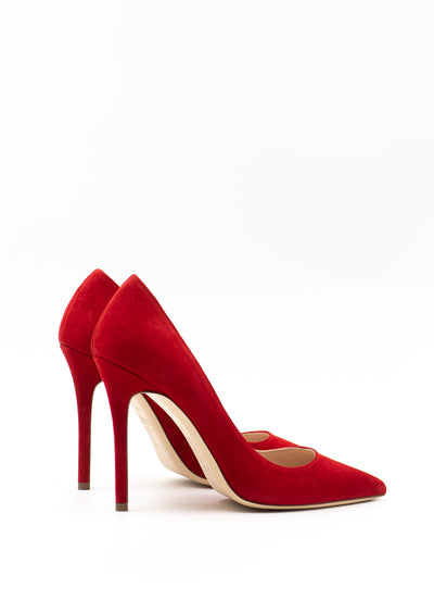 Pumps 115 in red suede