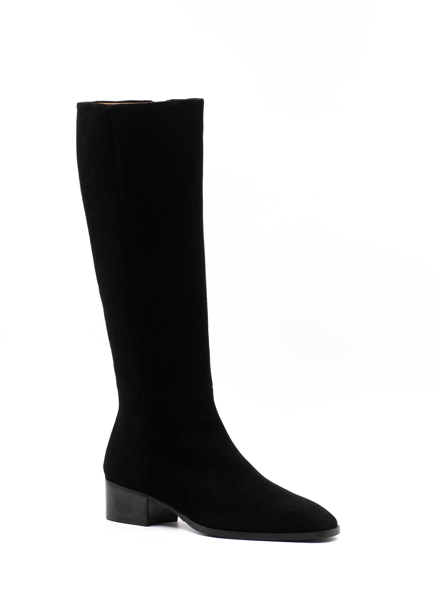 Suede boots in black 