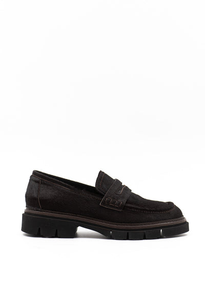 Brown Hairy Loafers