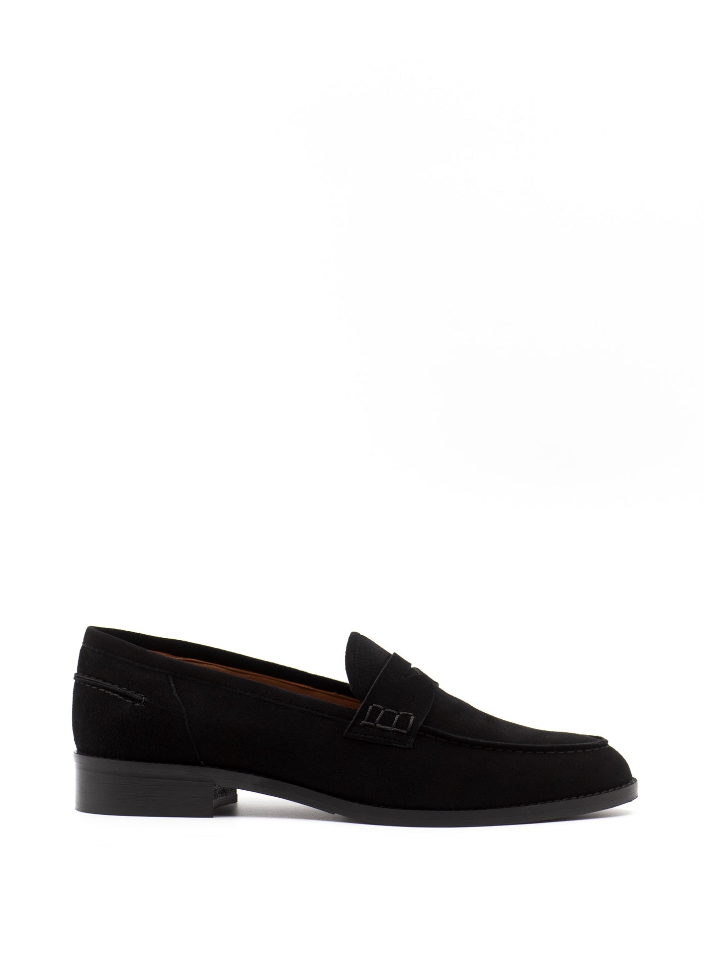 Penny loafers in Black Suede