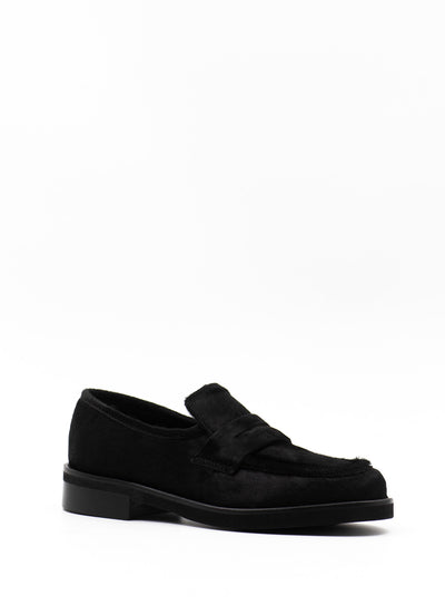 Pony Hair Slip-On Loafers