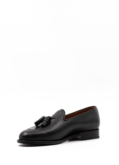 The Tassel Loafer in Black Leather
