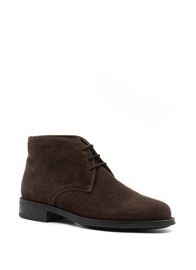 Brown Shearling-Lined Boots