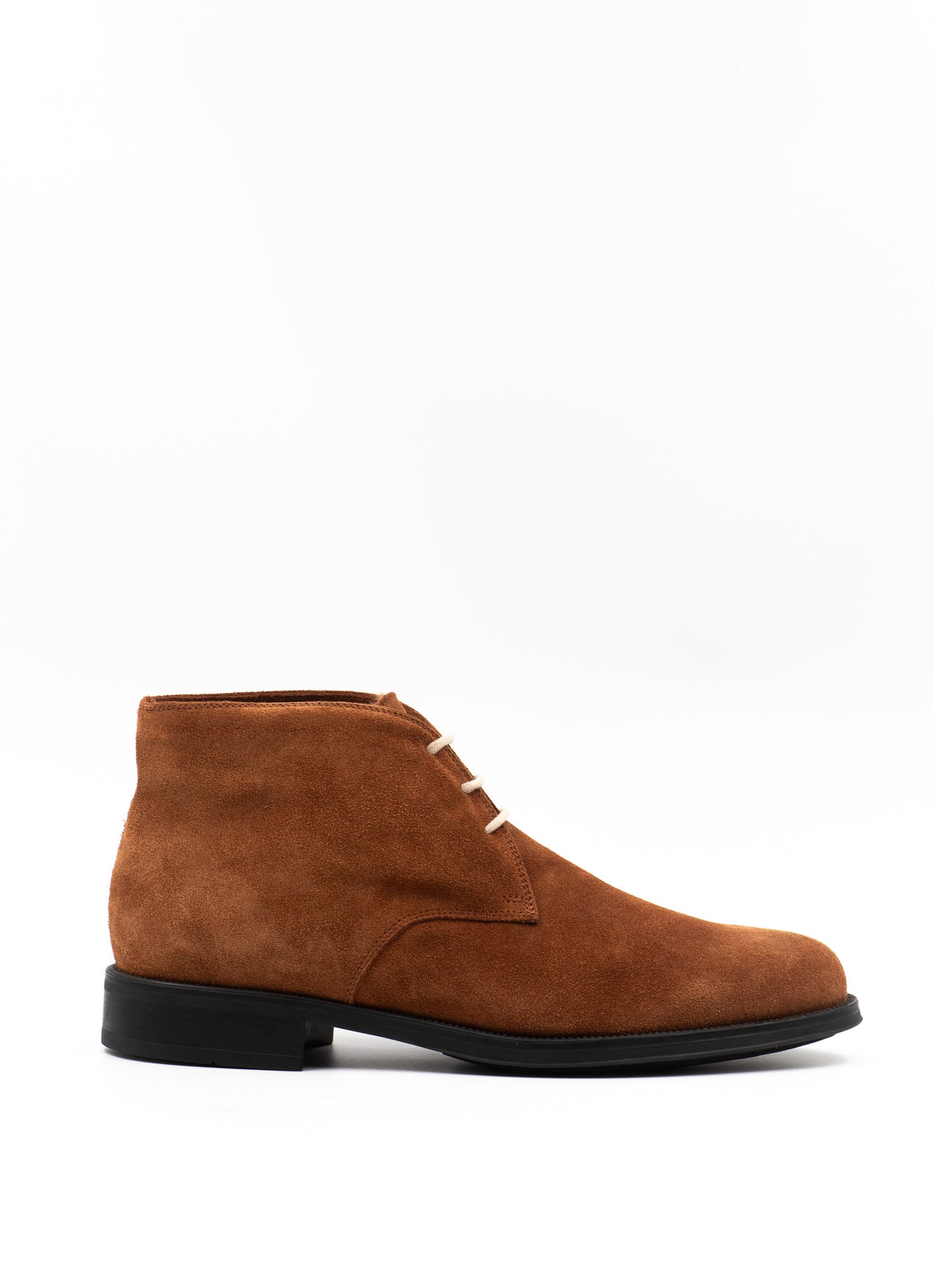 Cognac Shearling-Lined Boots