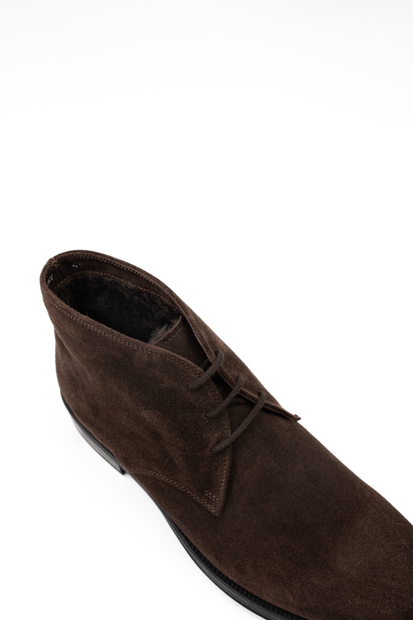 Brown Shearling-Lined Boots