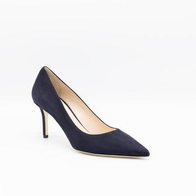 Navy point toe pumps
