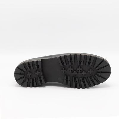 Rigid rubber soles. 