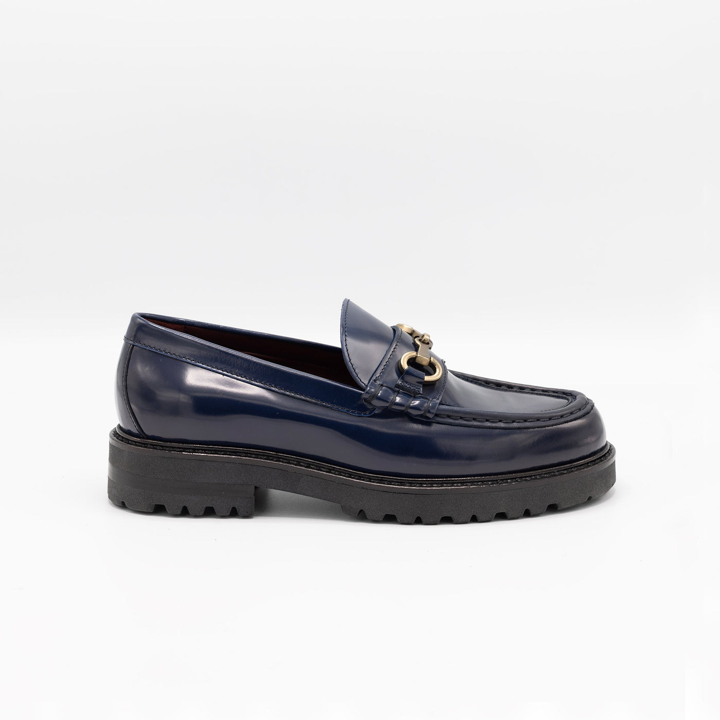 Chunky horsebit loafers in navy