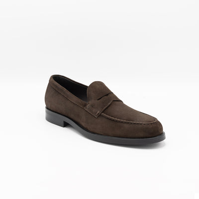 Brown Penny Loafers with Rubber Soles