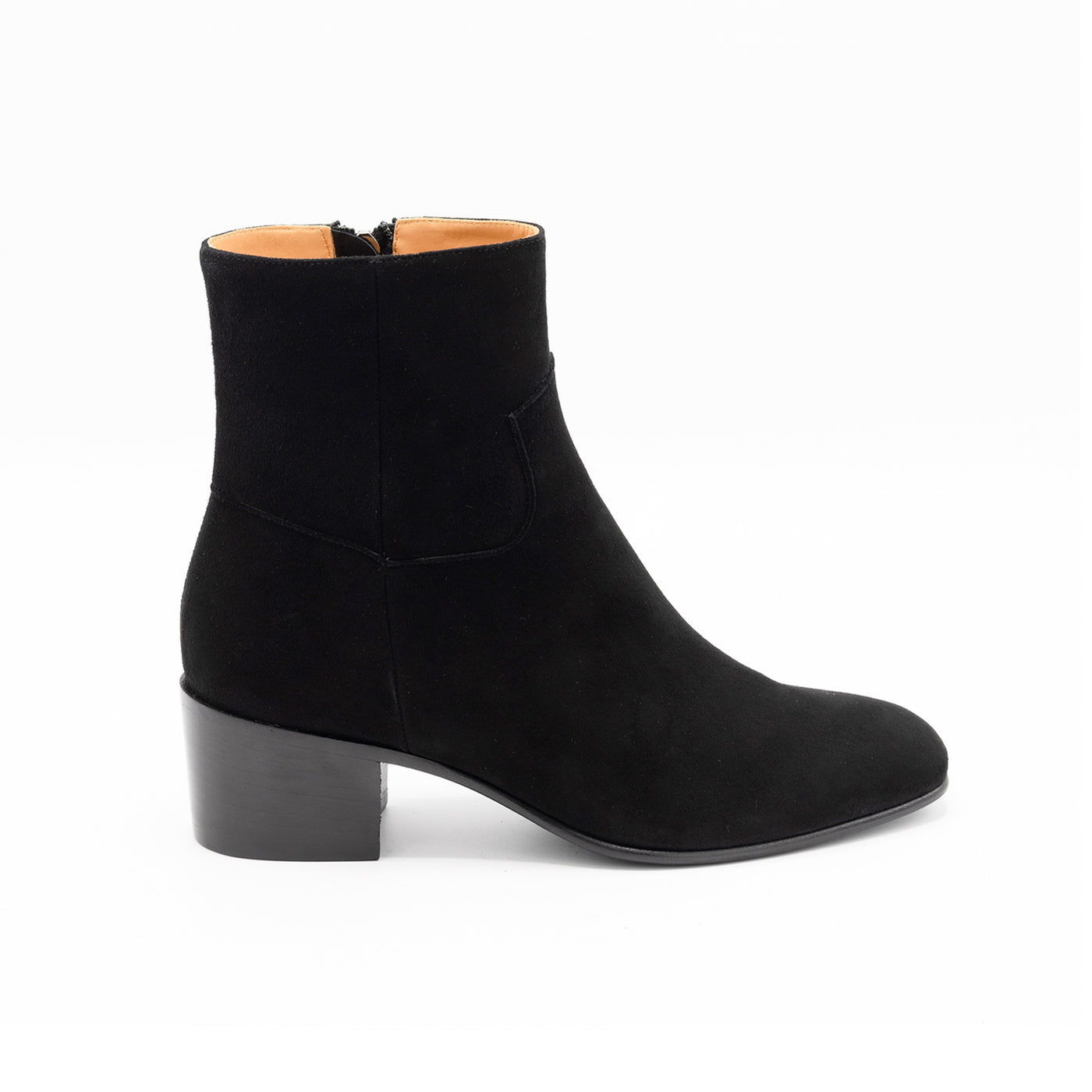 Lyn Ankle Boots in Black Suede