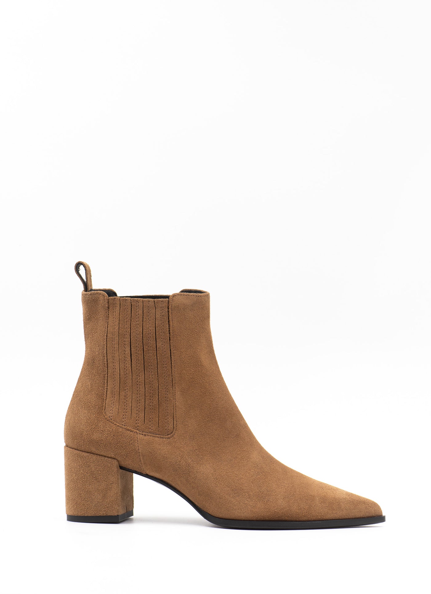 Ankle Boots in Beige Suede