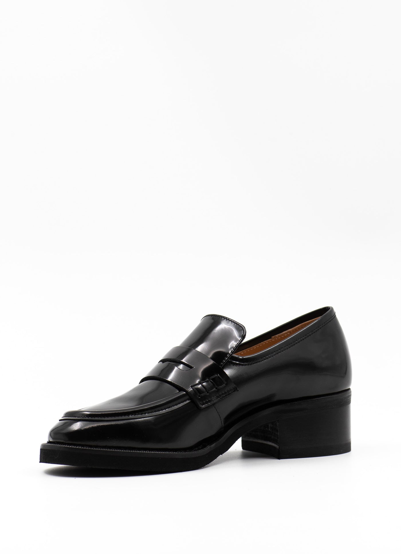 Black Patent Penny Loafers 40 mm