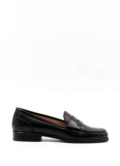 Penny Loafers In Black Leather