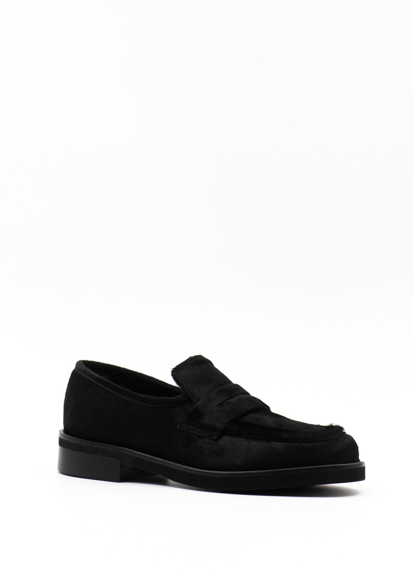 Pony Hair Slip-On Loafers