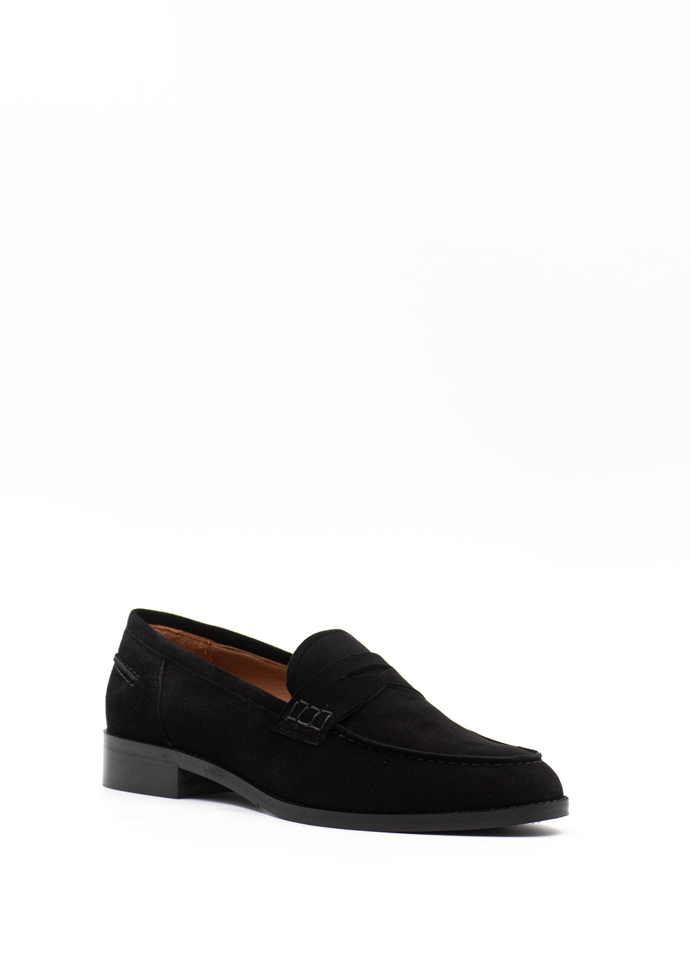 Penny loafers in Black Suede
