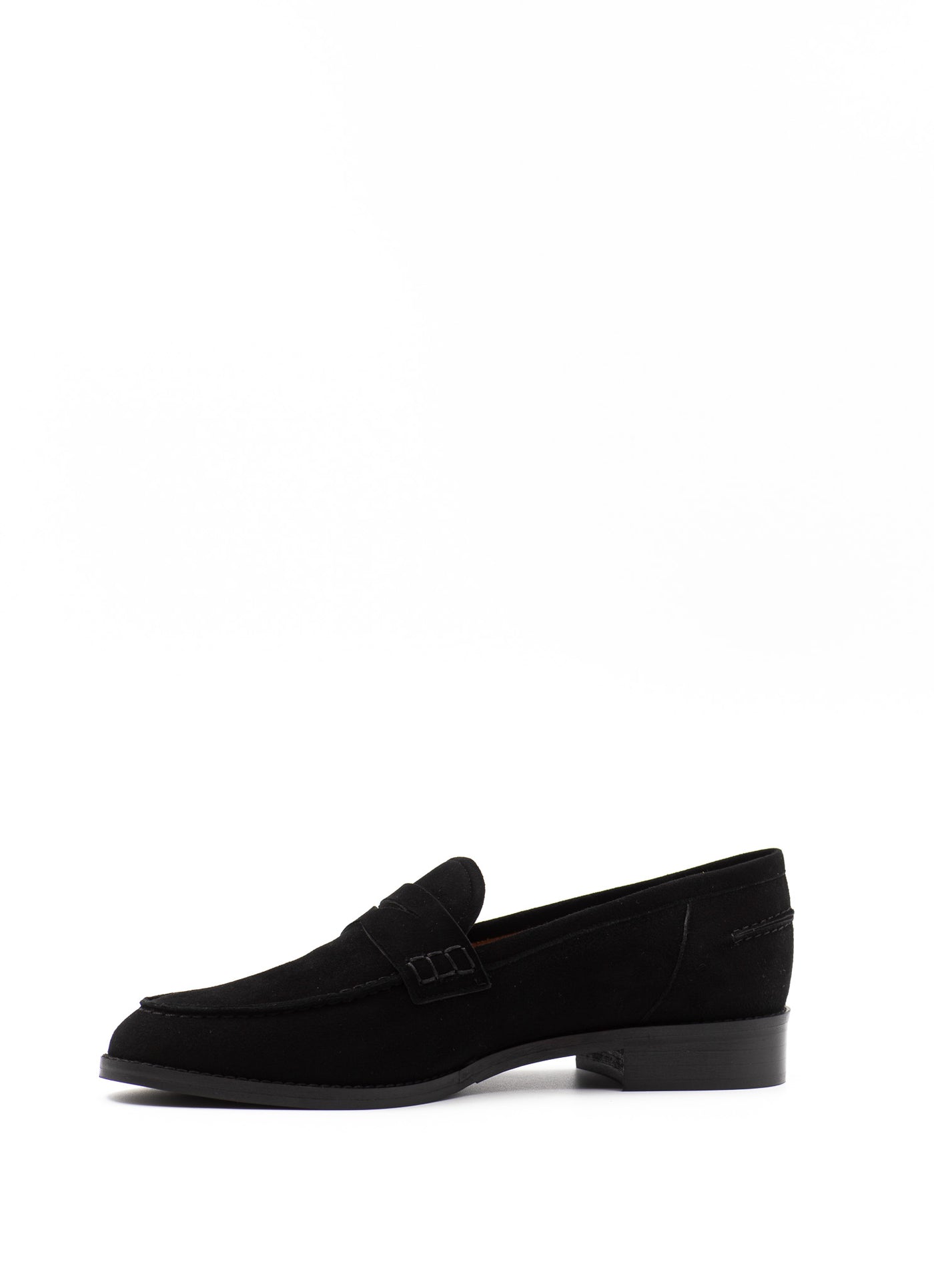 Penny loafers in Black Suede
