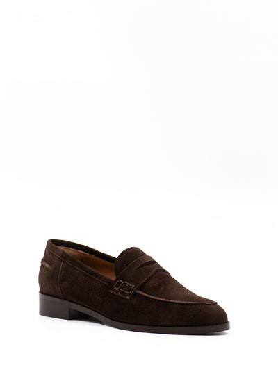 Penny loafers in Brown Suede