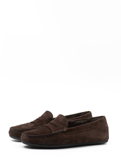 Shearling-Lined Driving Shoe
