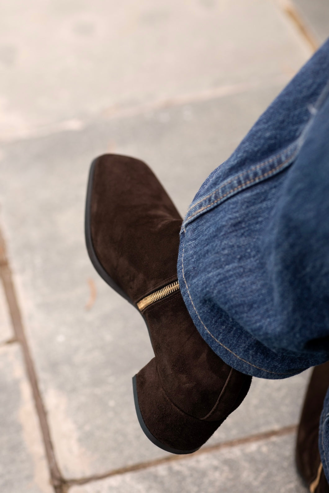 The Alice boots in brown suede