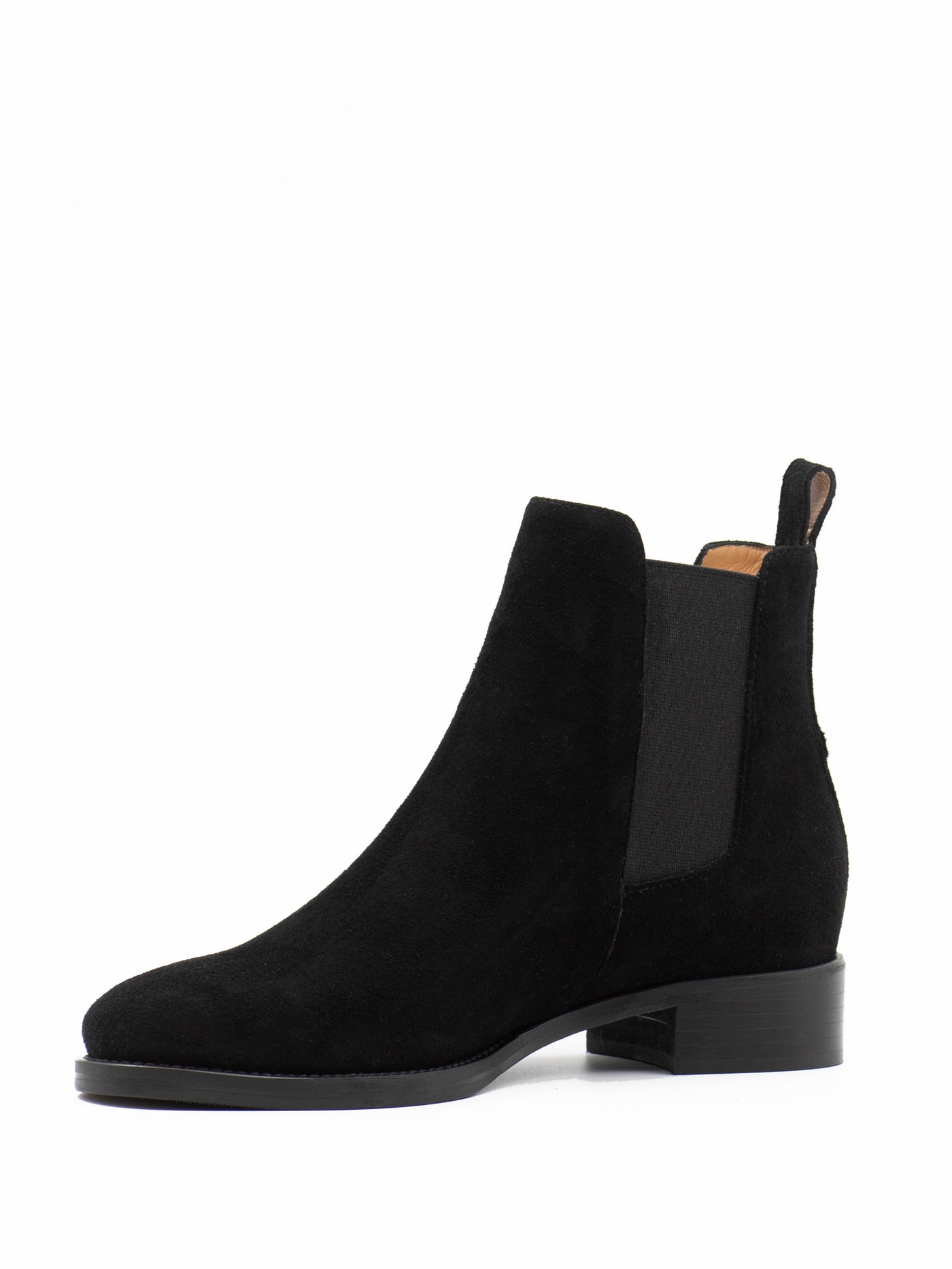 Women's Chelsea boots in black suede 