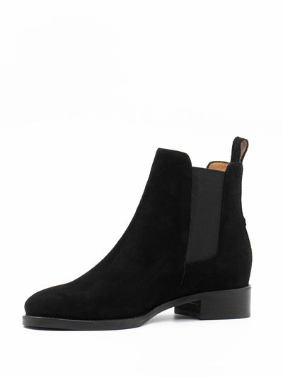 Women's Chelsea boots in black suede 