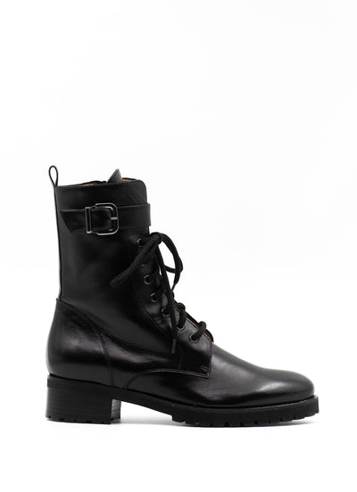 Black combat boots 