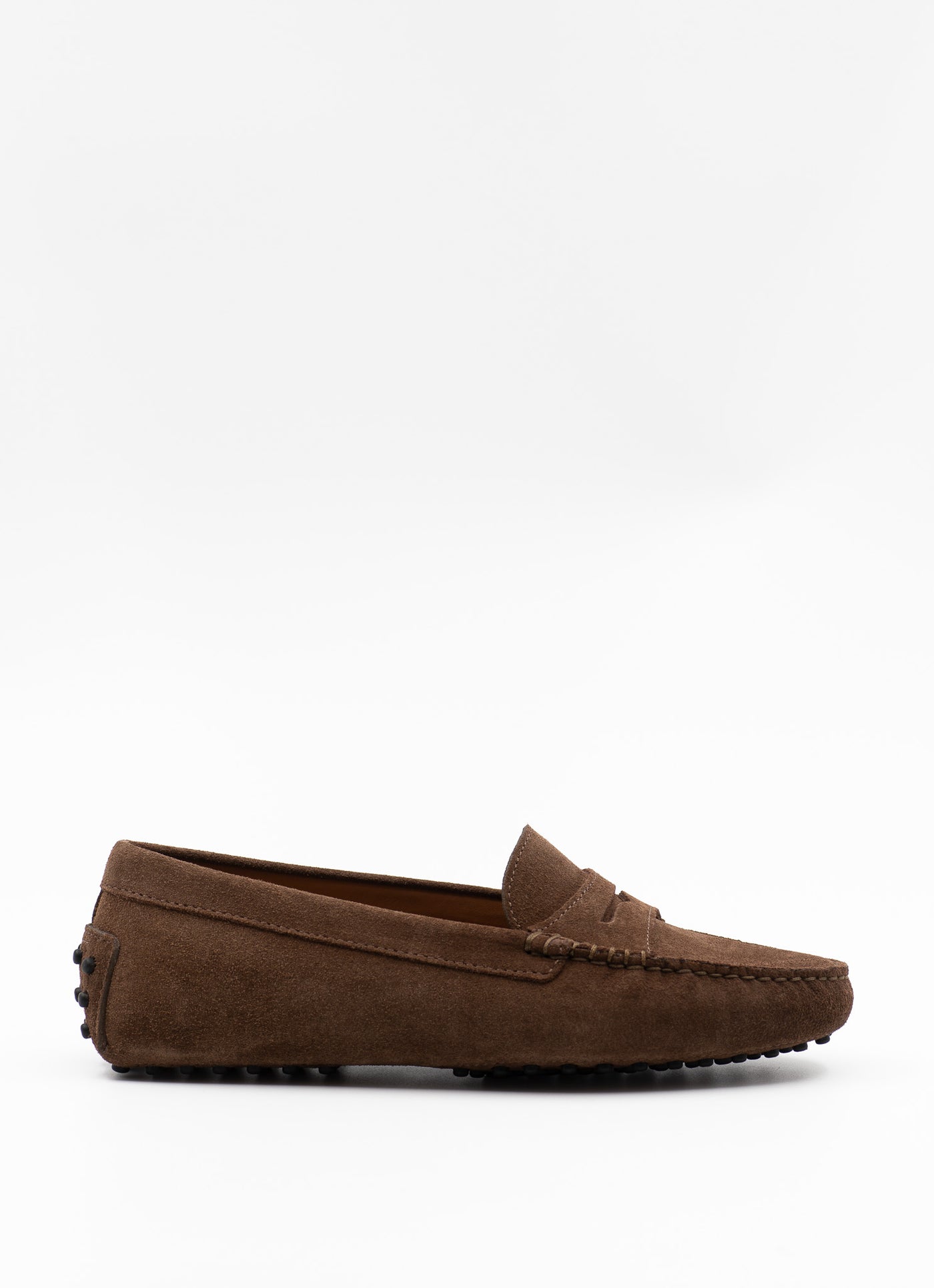 Driving Shoe in light brown suede