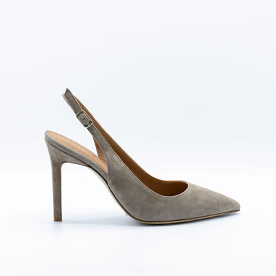 Slingback 100 in Taupe Suede