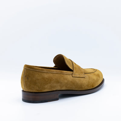THE PENNY LOAFER in COGNAC SUEDE