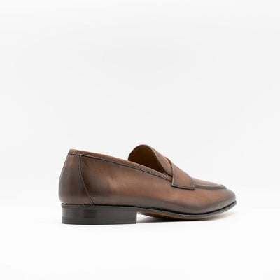 Unlined Loafers in Cognac Leather