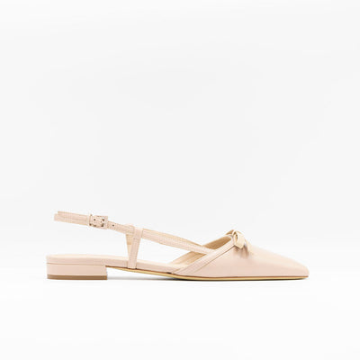 Beige point-toe sandals