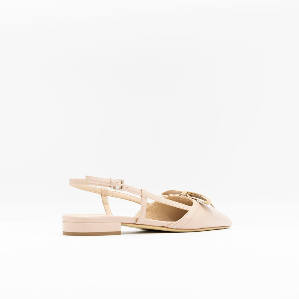 Beige slingbacks