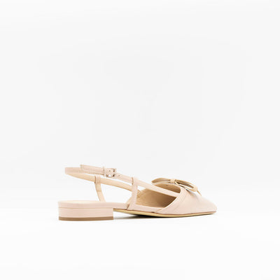 Beige slingbacks