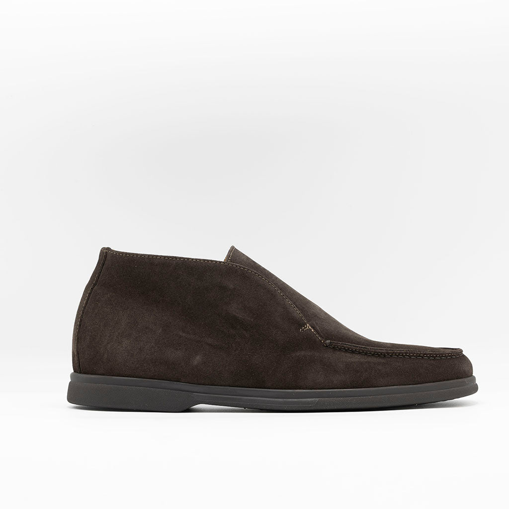 THE SLIP ON MOCCASIN by MANO BROWN SUEDE