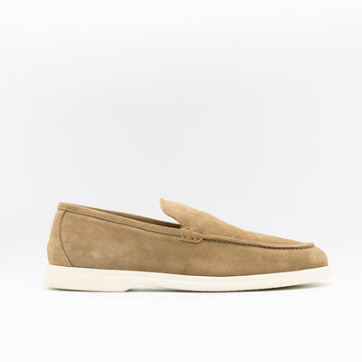 THE MINIMAL MOCCASINS in BEIGE SUEDE