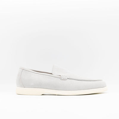 Light Grey Suede Summerwalk. White rubber sole. 