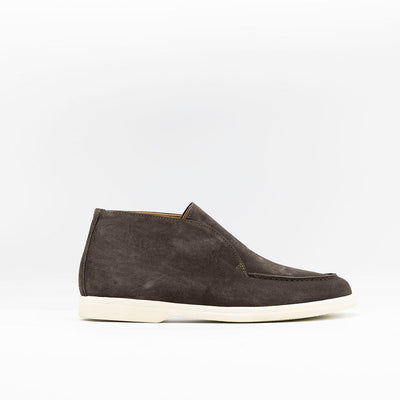 Brown suede leather open walks