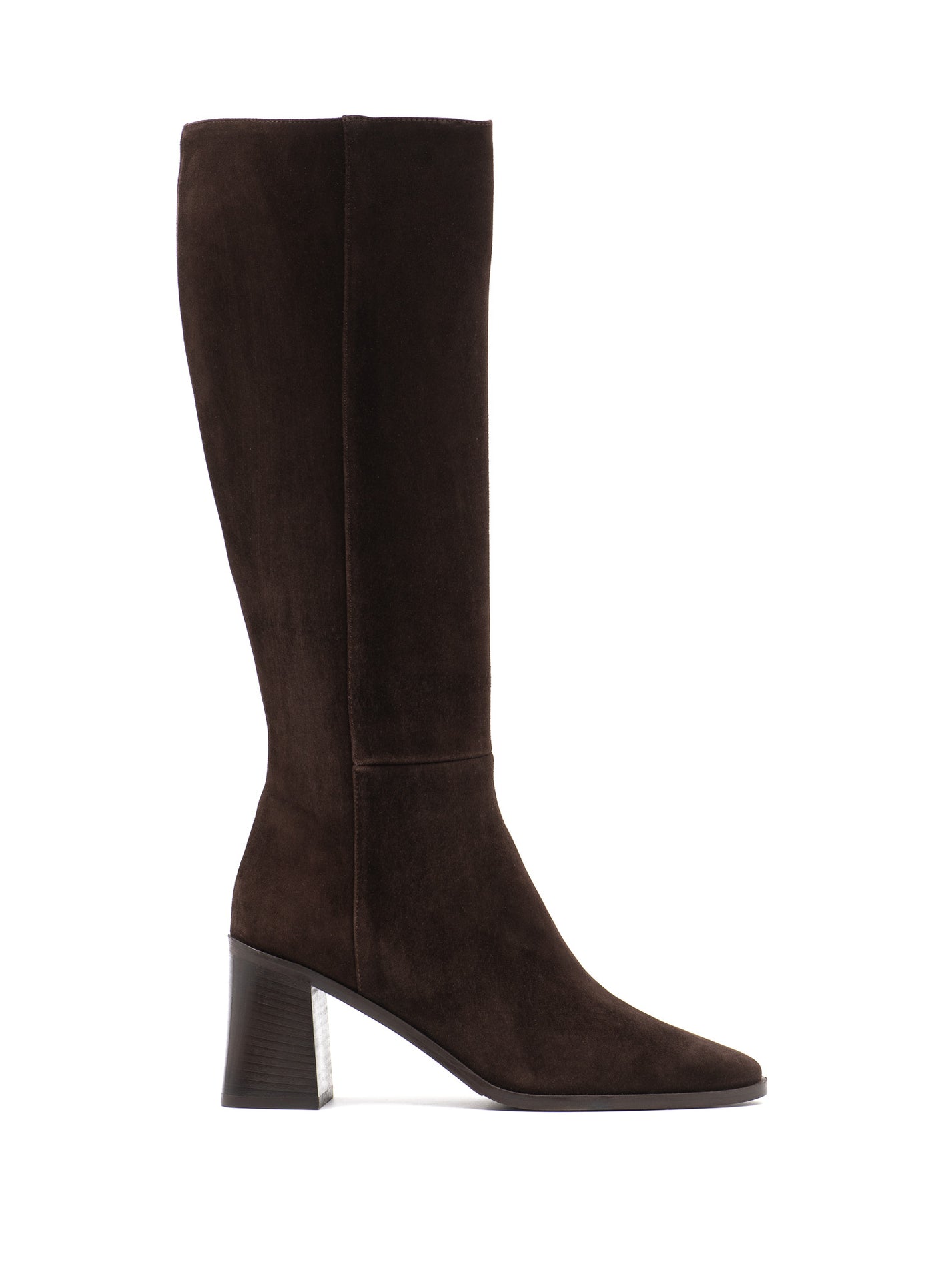 Brown suede boots