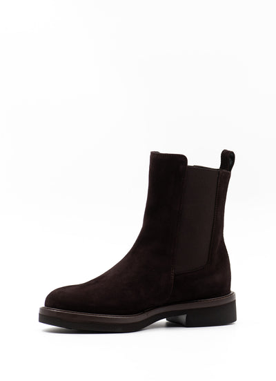 Extra light boots in brown suede