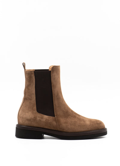 Brown suede Chelsea boots
