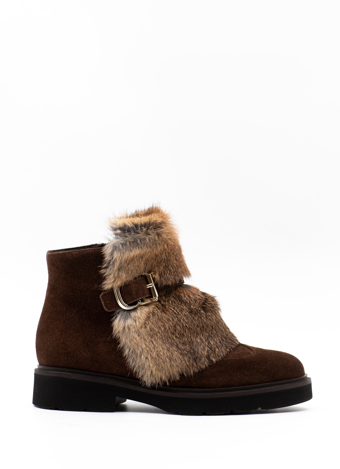 Fur-Trimmed Ankle Boots
