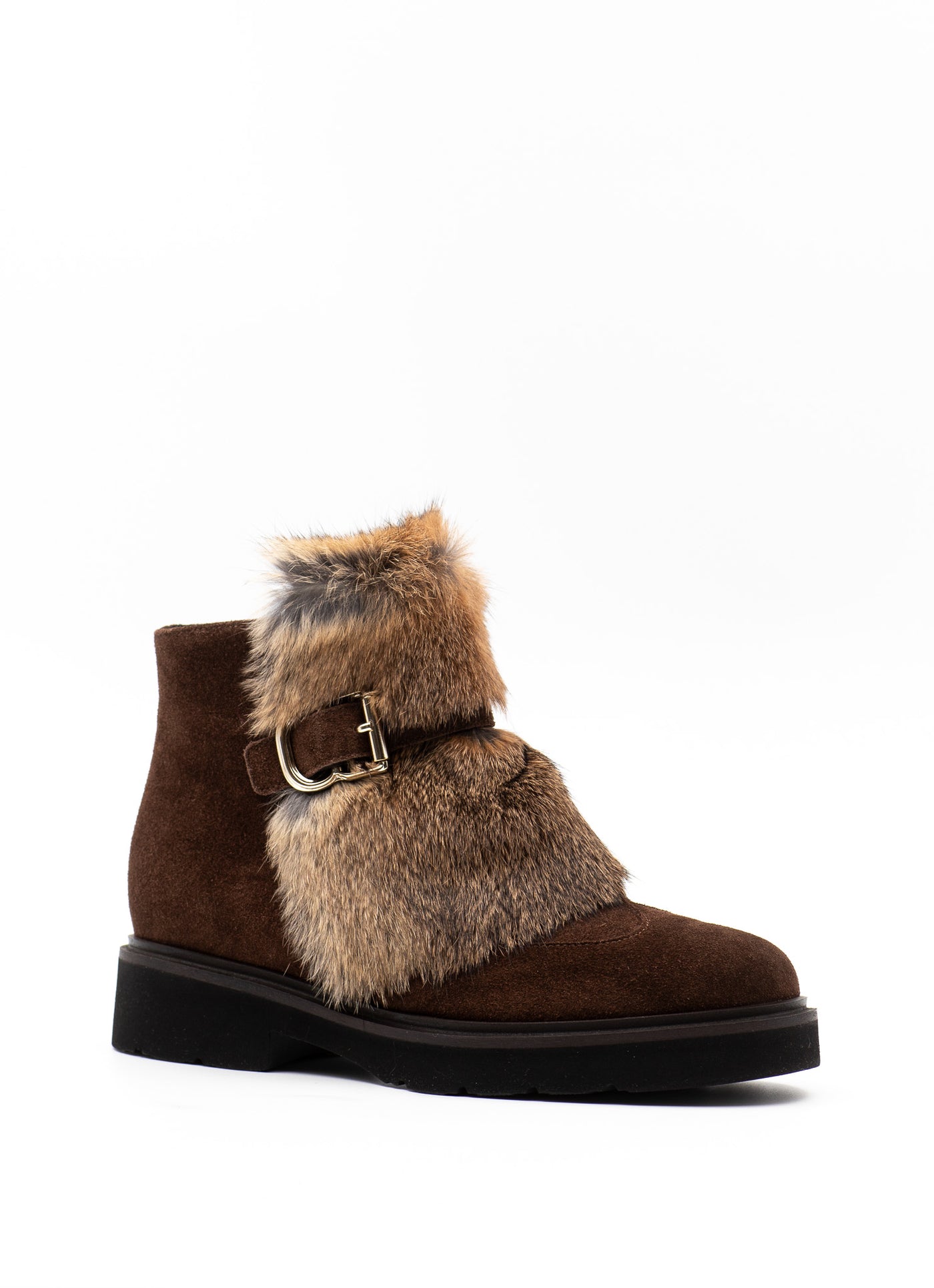 Fur-Trimmed Ankle Boots